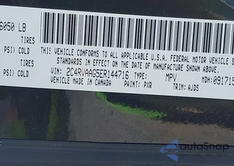 2014 Volkswagen Routan S z USA, uszkodzony, nr VIN 2C4RVAAG5ER144716